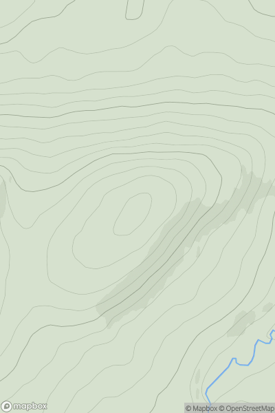 Thumbnail image for Little Bin [Tomintoul to Banff] showing contour plot for surrounding peak